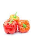 red pepper isolated on white