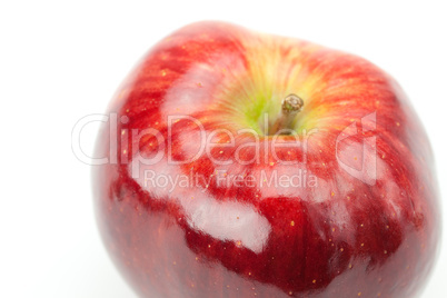 red apple isolated on white