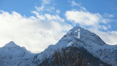 Snow Mountains Clouds TimeLapse