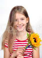 Mädchen Sonnenblume