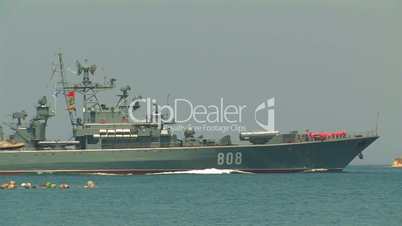 Russian warship.