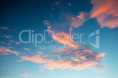 background from the evening sky and pink clouds background from the evening sky and pink clouds