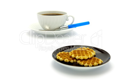 Cookies and coffee cup