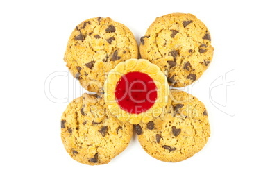 cookies isolated on white background