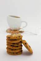 Cookies and coffee cup