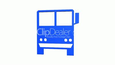 Rotation of 3D Van bus.car,transportation,bus,vehicle,coach,transport,passenger,public,