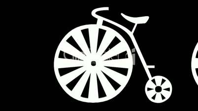 Moving of 3D bicycle.Transportation,traffic,sports,fitness,Tour-de-France,wheel,sport,pedal,