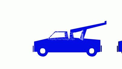Moving of 3D truck.automobile,shipping,transportation,freight,cargo,vehicle,highway,