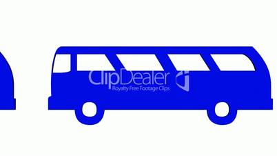 Moving of 3D Van bus.car,transportation,bus,vehicle,coach,transport,passenger,public,