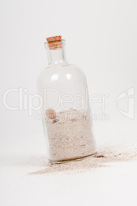 Bottle with sand