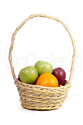 Basket with fruits