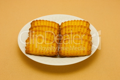 A plate of cookies