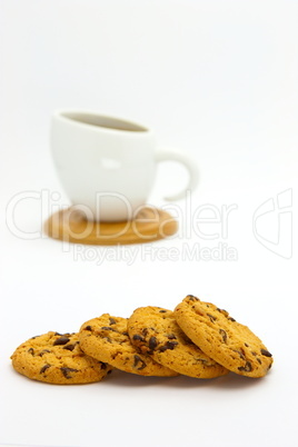 Cookies and coffee cup