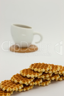 Cookies and coffee cup