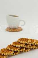 Cookies and coffee cup