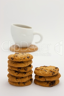 Cookies and coffee cup