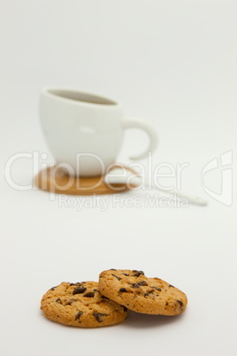 Cookies and coffee cup