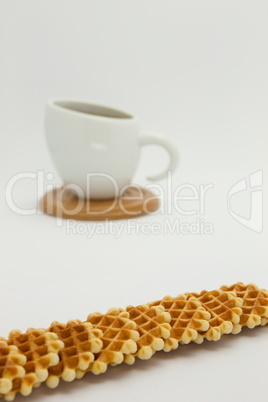 Cookies and coffee cup