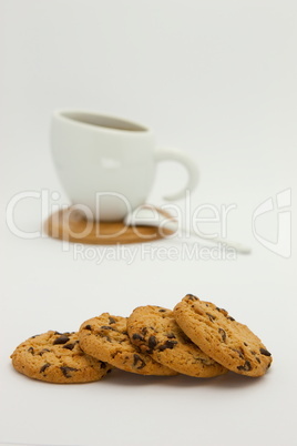 Cookies and coffee cup