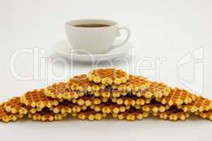 Cookies and coffee cup