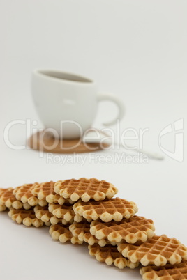 Cookies and coffee cup