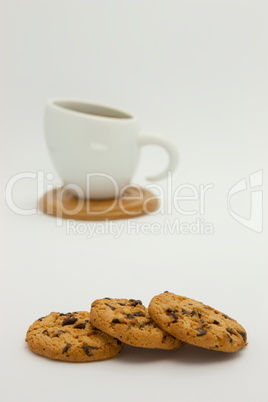 Cookies and coffee cup