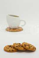 Cookies and coffee cup