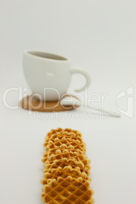 Cookies and coffee cup