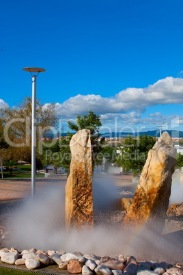 Fountain in park