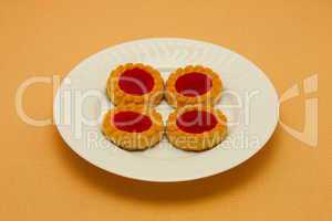 A plate of cookies