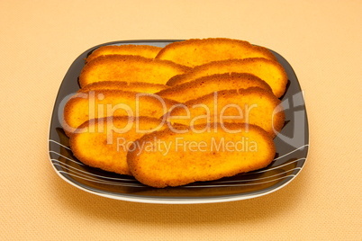 A plate of cookies