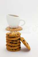 Cookies and coffee cup