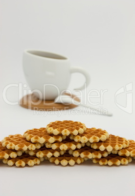 Cookies and coffee cup