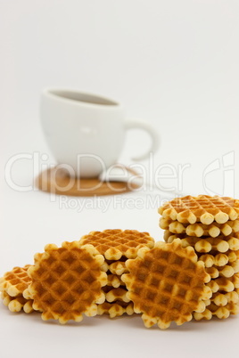 Cookies and coffee cup