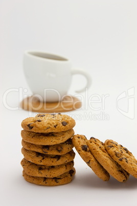 Cookies and coffee cup