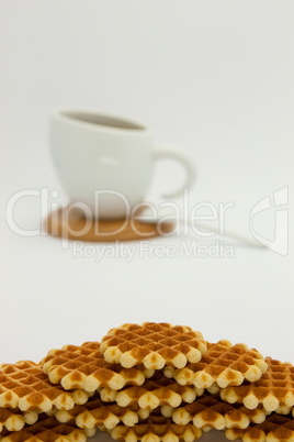 Cookies and coffee cup