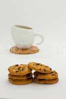 Cookies and coffee cup