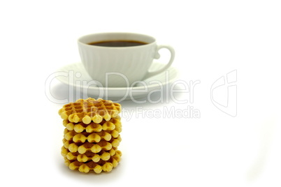 Cookies and coffee cup