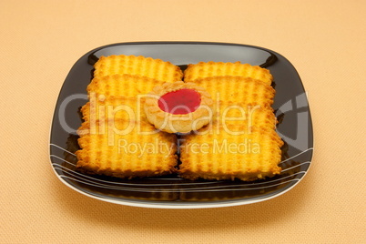 A plate of cookies