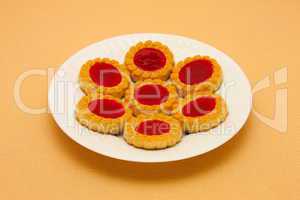 A plate of cookies