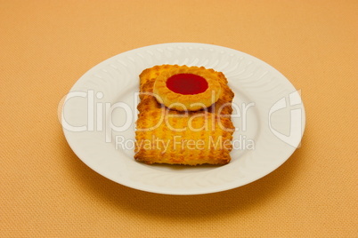 A plate of cookies