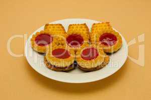 A plate of cookies