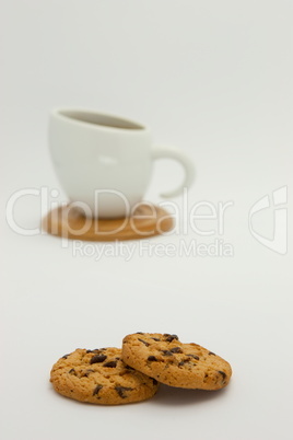 Cookies and coffee cup