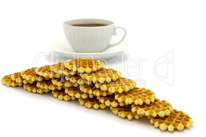 Cookies and coffee cup