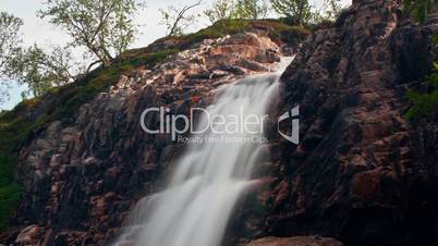 Waterfalls in the Mountains, time lapse