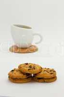 Cookies and coffee cup