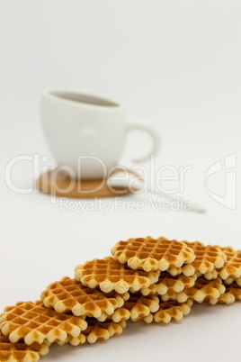 Cookies and coffee cup