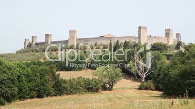 The town of Monteriggioni, Tuscany, Italy