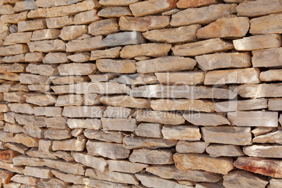 Closeup of stone wall