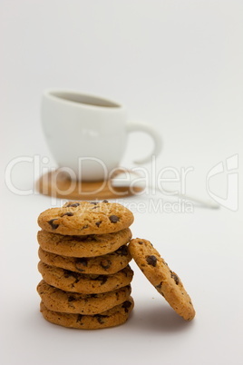 Cookies and coffee cup